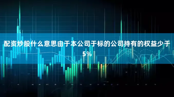 配资炒股什么意思　　由于本公司于标的公司持有的权益少于5%